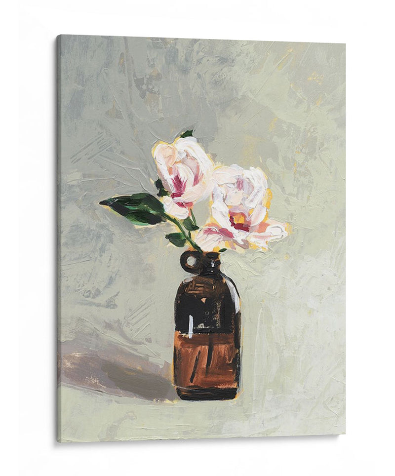 Botella De Ámbar Flores Iv - Victoria Borges | Cuadro decorativo de Canvas Lab