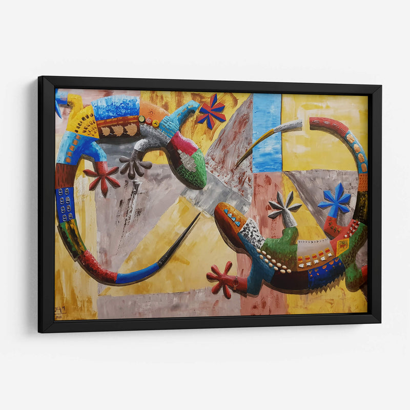 Geckos al infinito - Rodríguez Marconi | Cuadro decorativo de Canvas Lab