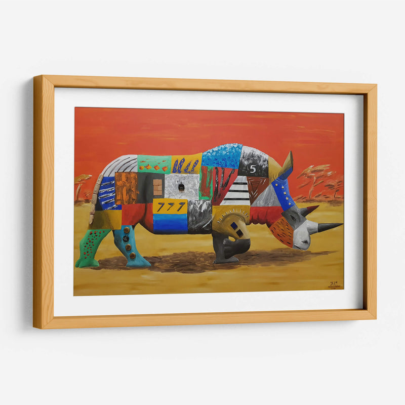 Rinoceronte - Rodríguez Marconi | Cuadro decorativo de Canvas Lab