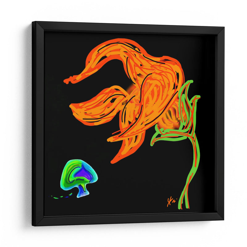 Flor de Fuego - YH | Cuadro decorativo de Canvas Lab