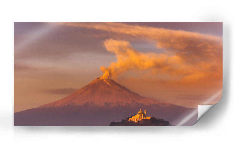 Popocatépetl y Santuario - Omar Montero | Cuadro decorativo de Canvas Lab