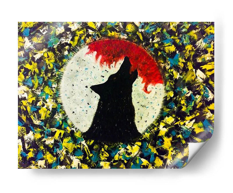 Luna de Lobo - Arte de Mason | Cuadro decorativo de Canvas Lab