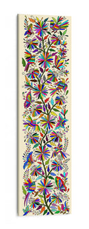 Tenango vertical B (inspirado en el bordado tradicional mexicano) - Gina Villalobos | Cuadro decorativo de Canvas Lab