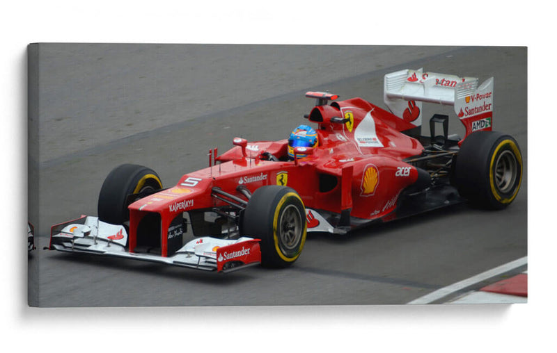 Fernando Alonso Ferrari - 2012 Grand Prix canadiense | Cuadro decorativo de Canvas Lab