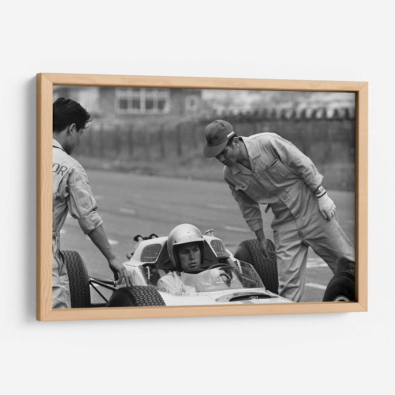 Ronnie Bucknum, pruebas de automóvil Honda, 1964 en Zandvoort | Cuadro decorativo de Canvas Lab