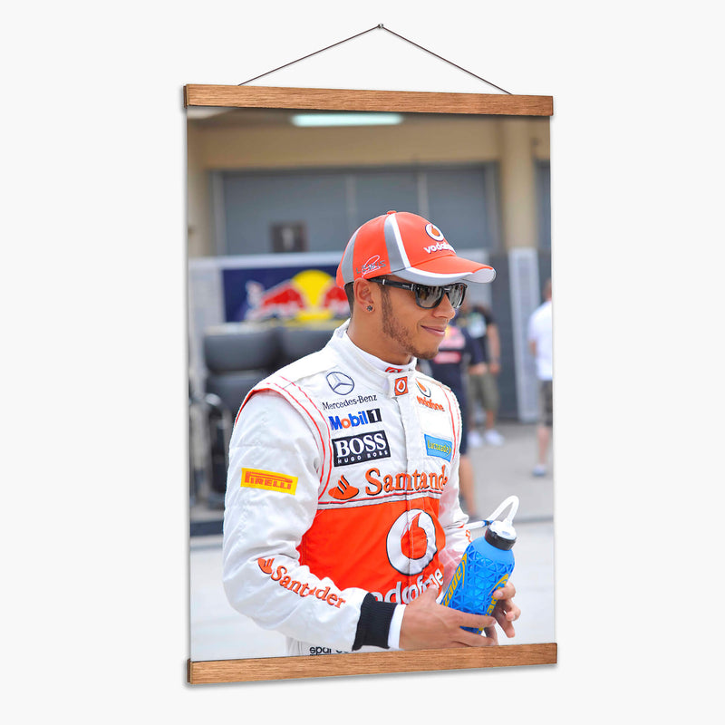 Lewis Hamilton en Baréin | Cuadro decorativo de Canvas Lab