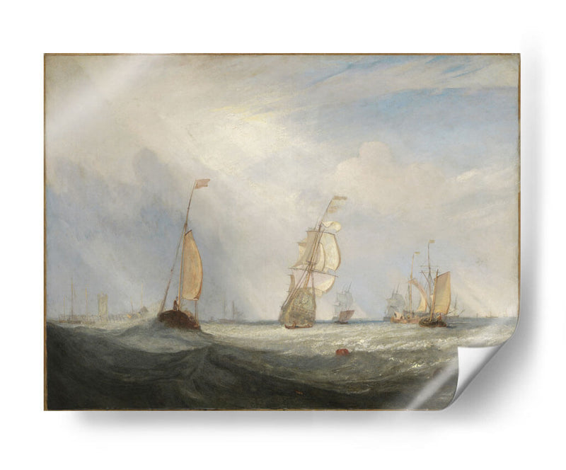 Helvoetsluys o la ciudad de Utrecht, 64, haciéndose a la mar - Joseph Mallord William Turner | Cuadro decorativo de Canvas Lab