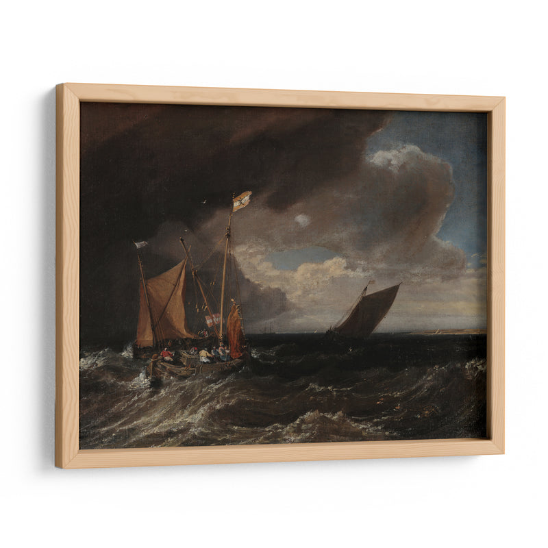 Paisaje marino con una tormenta que se avecina - Joseph Mallord William Turner | Cuadro decorativo de Canvas Lab
