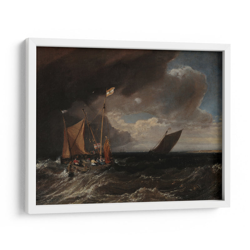 Paisaje marino con una tormenta que se avecina - Joseph Mallord William Turner | Cuadro decorativo de Canvas Lab