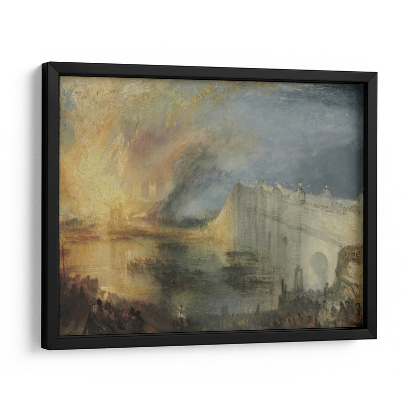 El incendio de la cámara de los lores - Joseph Mallord William Turner | Cuadro decorativo de Canvas Lab