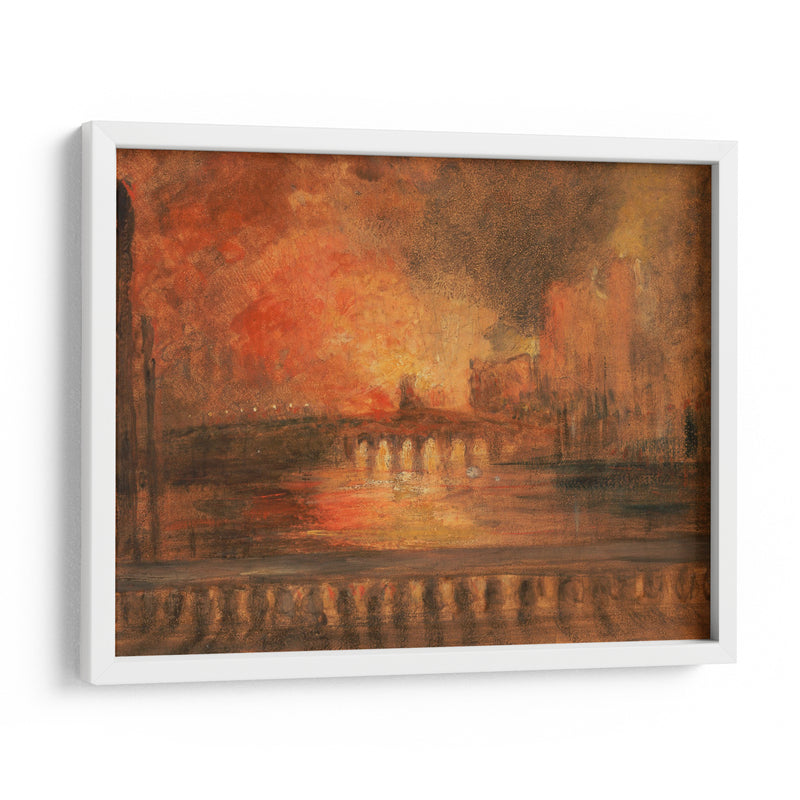 El incendio de las casas del parlamento - Joseph Mallord William Turner | Cuadro decorativo de Canvas Lab