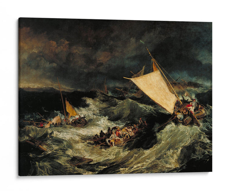 El naufragio - Joseph Mallord William Turner | Cuadro decorativo de Canvas Lab