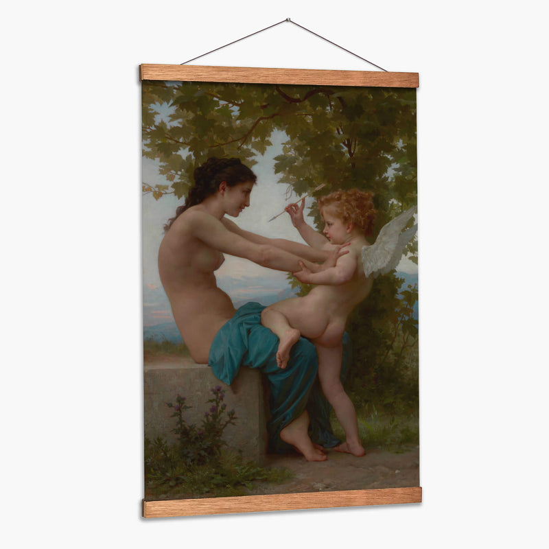 Joven defendiéndose de Eros - William-Adolphe Bouguereau | Cuadro decorativo de Canvas Lab