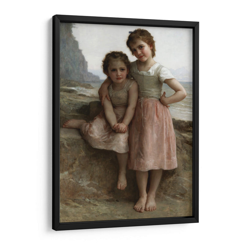 Dos hermanas en la orilla - William-Adolphe Bouguereau | Cuadro decorativo de Canvas Lab