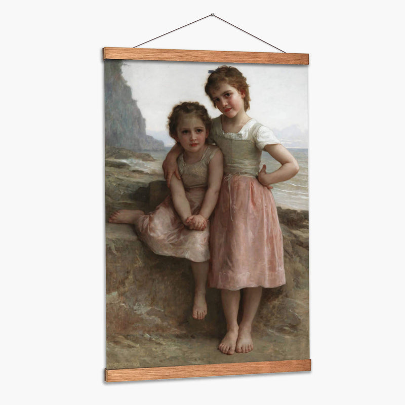 Dos hermanas en la orilla - William-Adolphe Bouguereau | Cuadro decorativo de Canvas Lab
