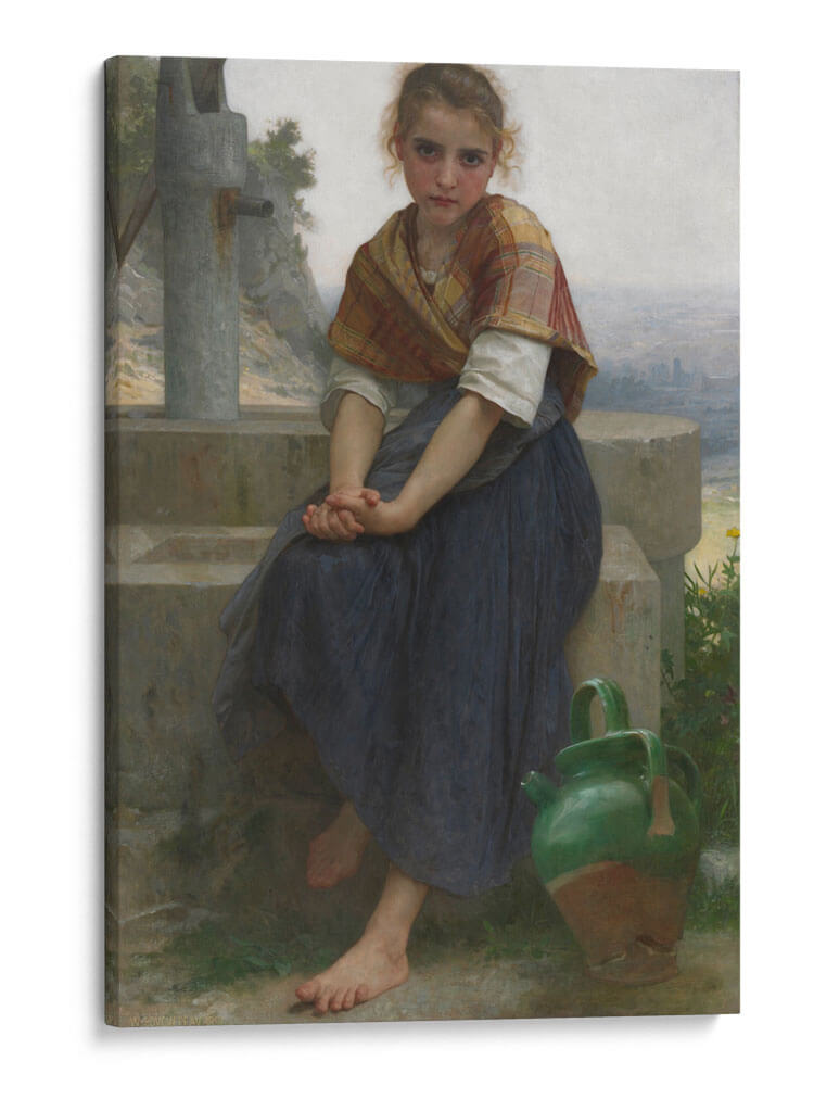 El cántaro roto - William-Adolphe Bouguereau | Cuadro decorativo de Canvas Lab