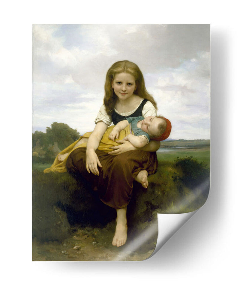 La hermana mayor - William-Adolphe Bouguereau | Cuadro decorativo de Canvas Lab