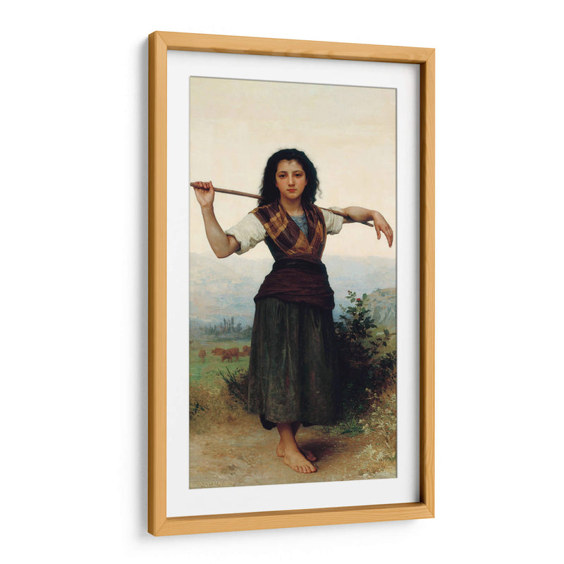 La pastora - William-Adolphe Bouguereau | Cuadro decorativo de Canvas Lab