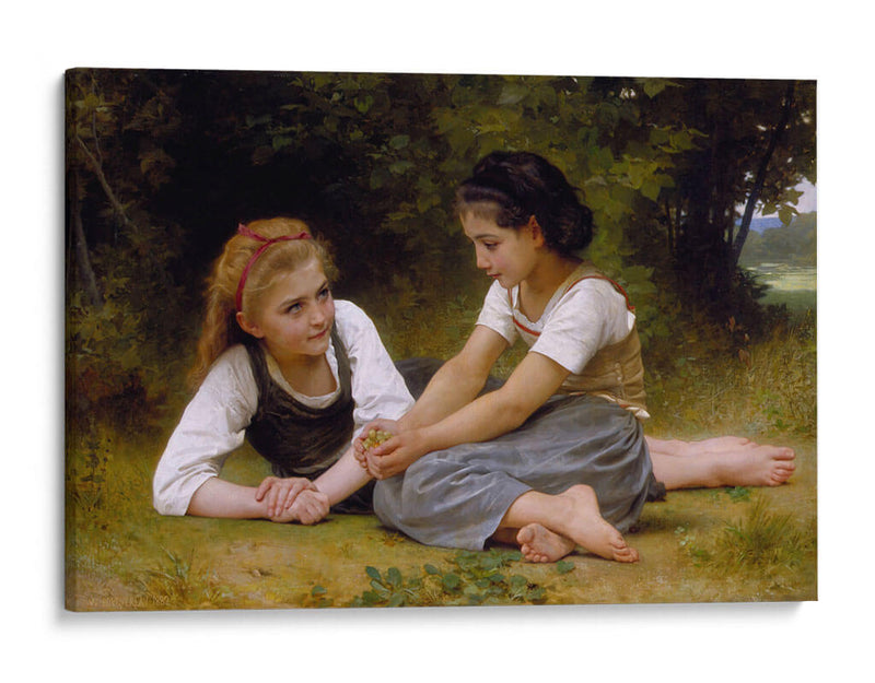 Las recolectoras de nueces - William-Adolphe Bouguereau | Cuadro decorativo de Canvas Lab