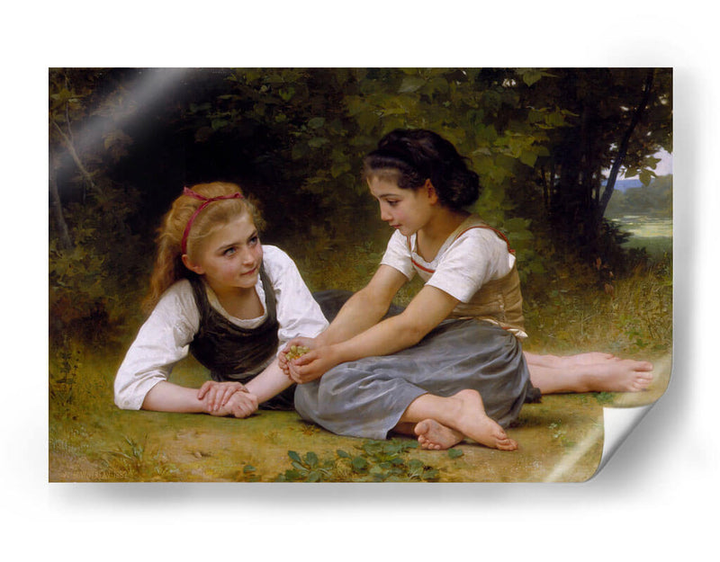 Las recolectoras de nueces - William-Adolphe Bouguereau | Cuadro decorativo de Canvas Lab