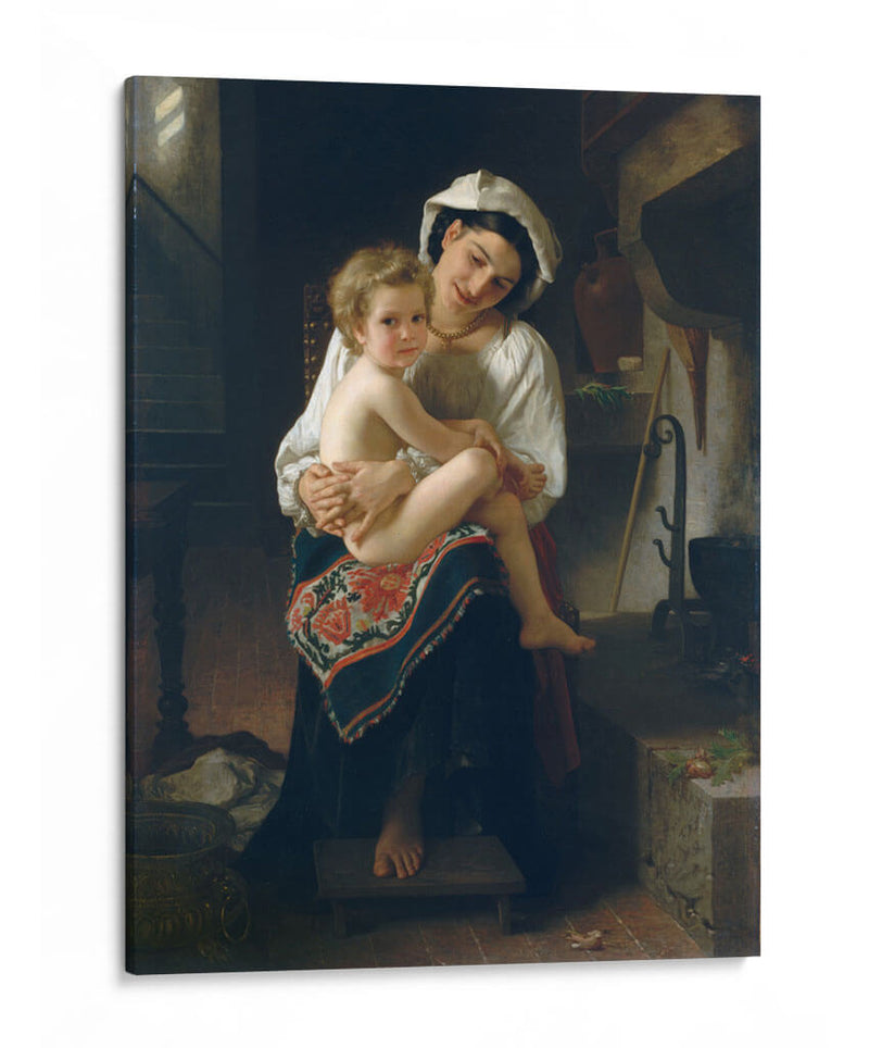 La joven madre mirando a su hijo - William-Adolphe Bouguereau | Cuadro decorativo de Canvas Lab