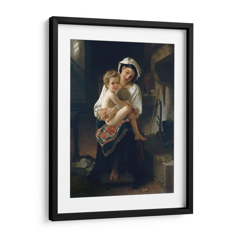 La joven madre mirando a su hijo - William-Adolphe Bouguereau | Cuadro decorativo de Canvas Lab