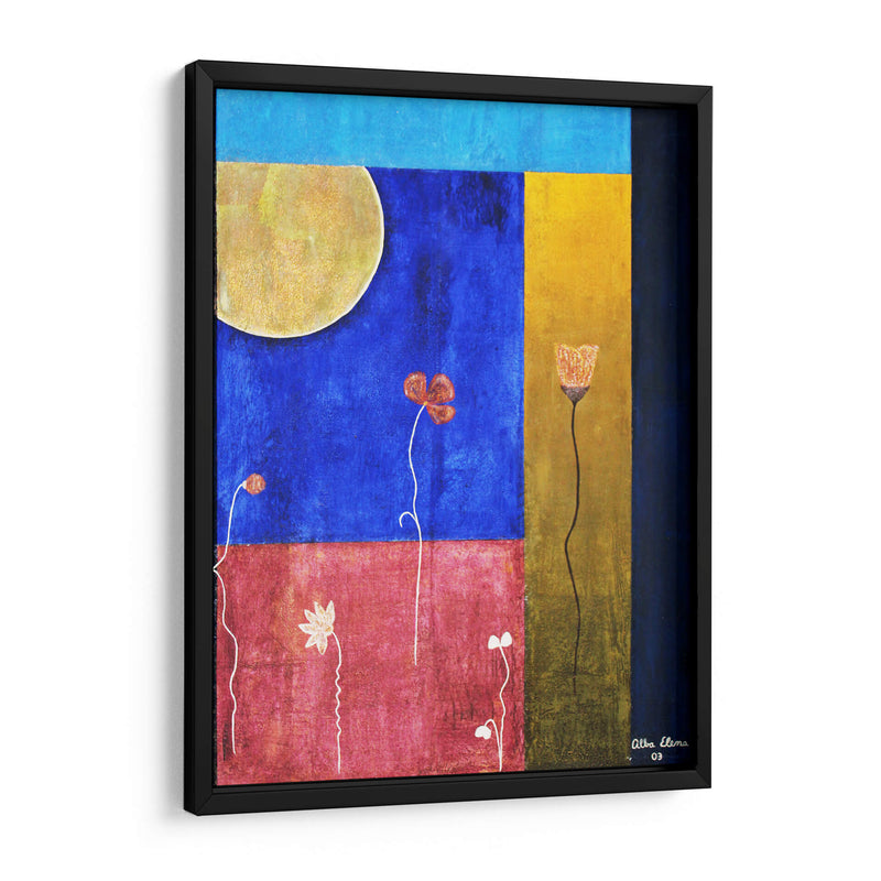 Flor y luna - Alba Derbez | Cuadro decorativo de Canvas Lab
