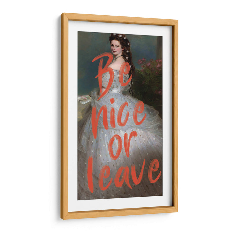 be nice or leave - Nayeli Cabrera | Cuadro decorativo de Canvas Lab