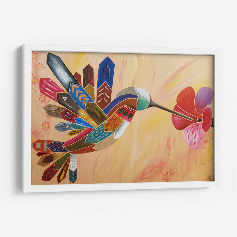 El colibrí y la flor 2 - Rodríguez Marconi | Cuadro decorativo de Canvas Lab