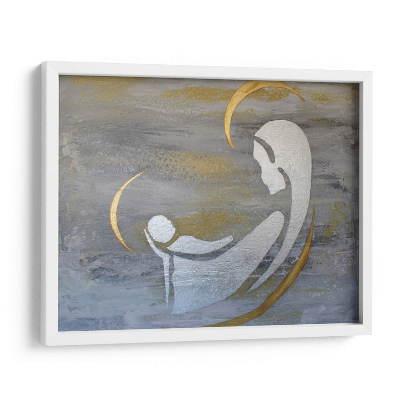 Virgen y bebé - Alba Derbez | Cuadro decorativo de Canvas Lab