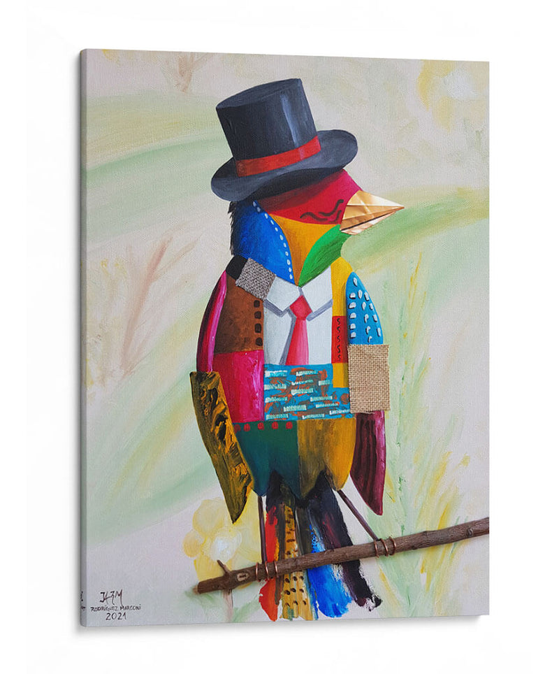 Monsieur Pájaro - Rodríguez Marconi | Cuadro decorativo de Canvas Lab