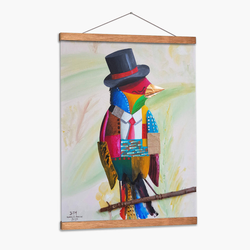 Monsieur Pájaro - Rodríguez Marconi | Cuadro decorativo de Canvas Lab