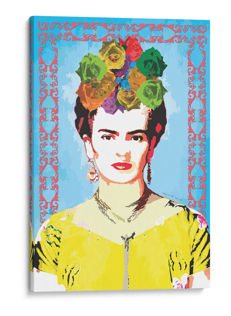 Frida Kahlo con Marco Rosa - Mario Velazquez | Cuadro decorativo de Canvas Lab