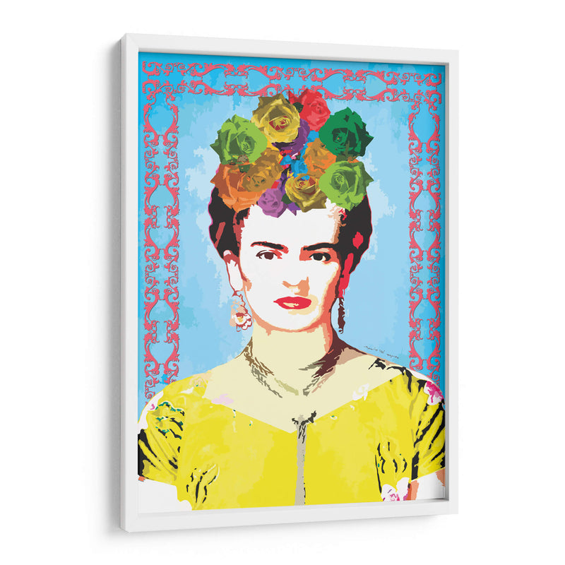 Frida Kahlo con Marco Rosa - Mario Velazquez | Cuadro decorativo de Canvas Lab