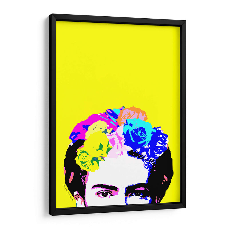 Los Ojos de Frida en Fondo Amarillo - Mario Velazquez | Cuadro decorativo de Canvas Lab