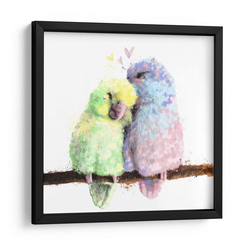 Lovebirds - Hue Art | Cuadro decorativo de Canvas Lab