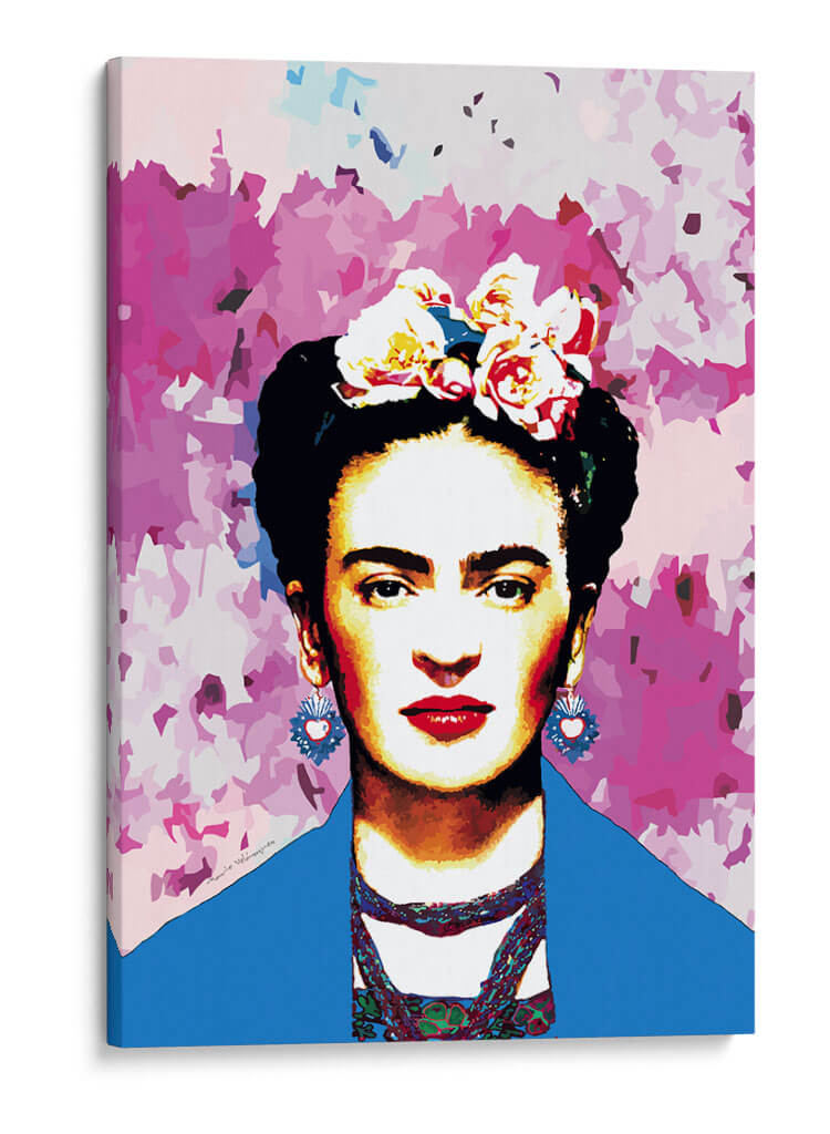 Frida Kahlo con Rebozo Aul - Mario Velazquez | Cuadro decorativo de Canvas Lab