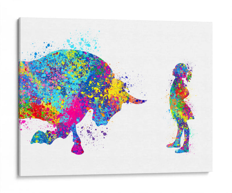 Fearless Girl Colors - Hue Art | Cuadro decorativo de Canvas Lab