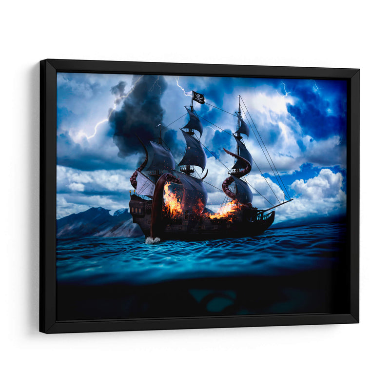 Barco Pirata - Charl Deep | Cuadro decorativo de Canvas Lab