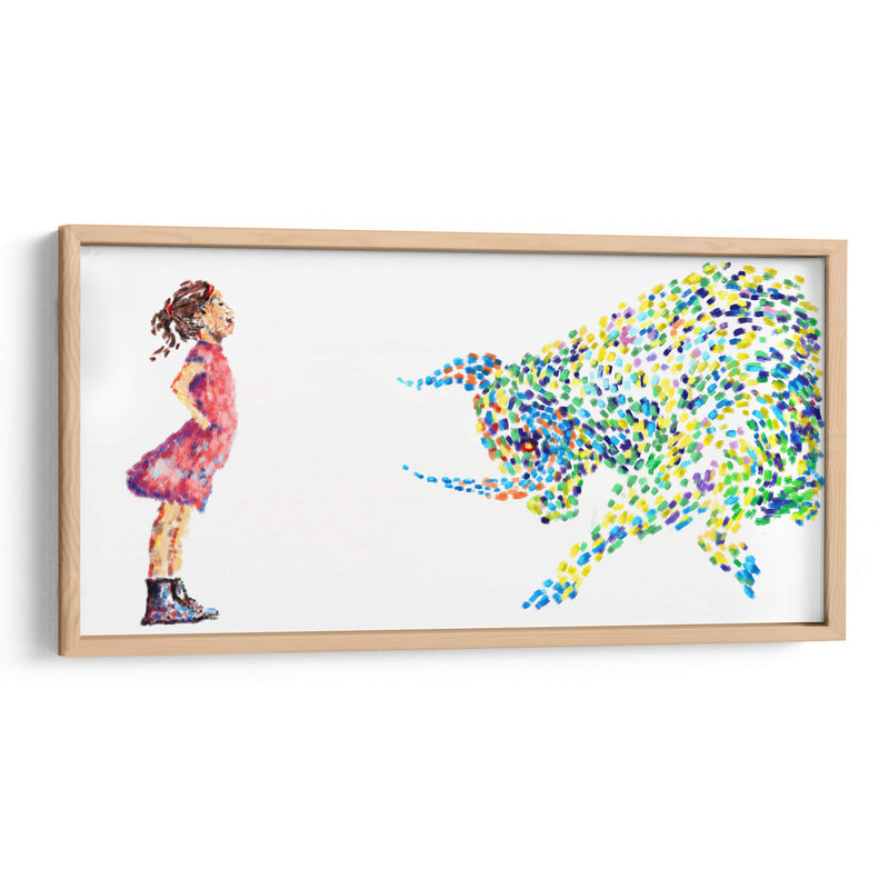 Fearless Girl Paint Strokes - Hue Art | Cuadro decorativo de Canvas Lab