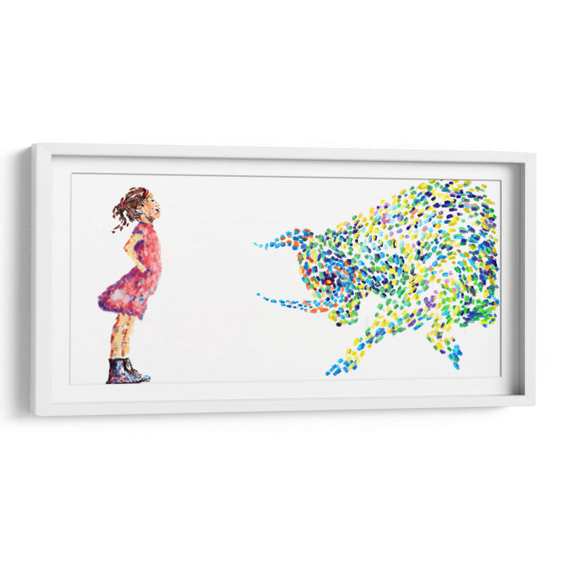 Fearless Girl Paint Strokes - Hue Art | Cuadro decorativo de Canvas Lab
