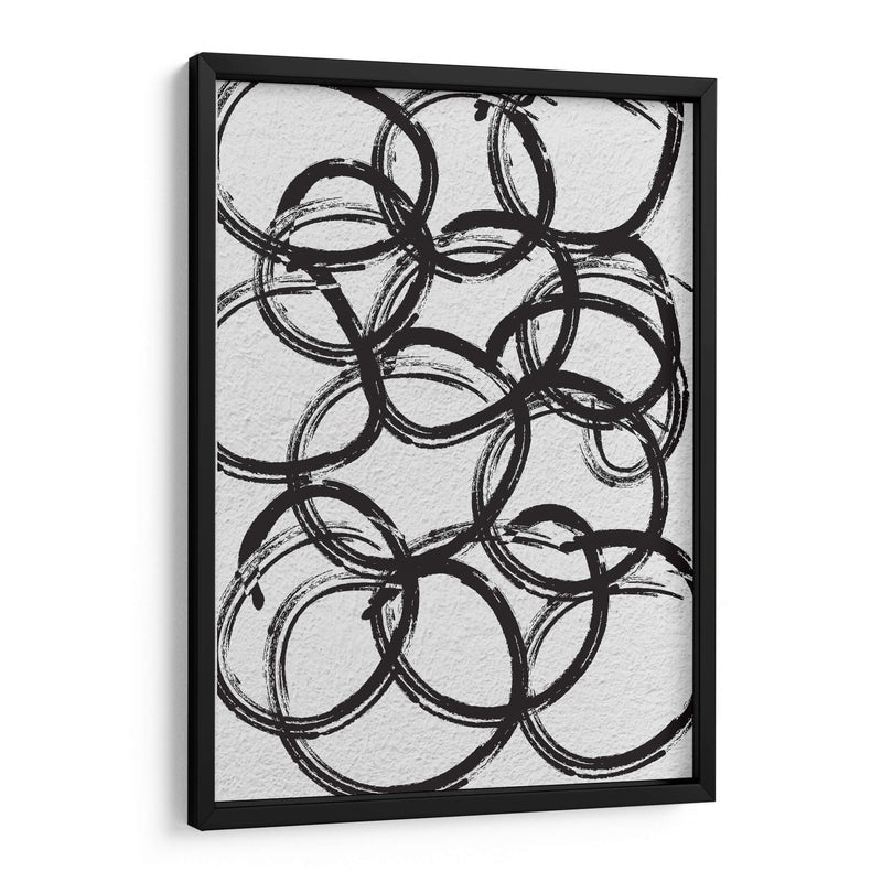 Black on White Circles - Grau Project | Cuadro decorativo de Canvas Lab