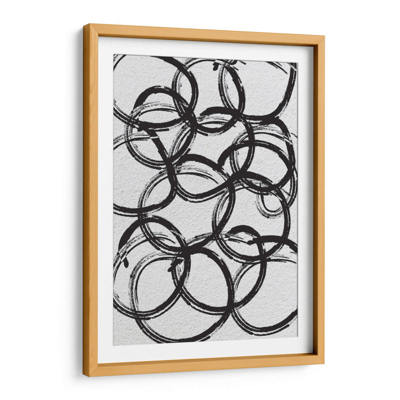 Black on White Circles - Grau Project | Cuadro decorativo de Canvas Lab