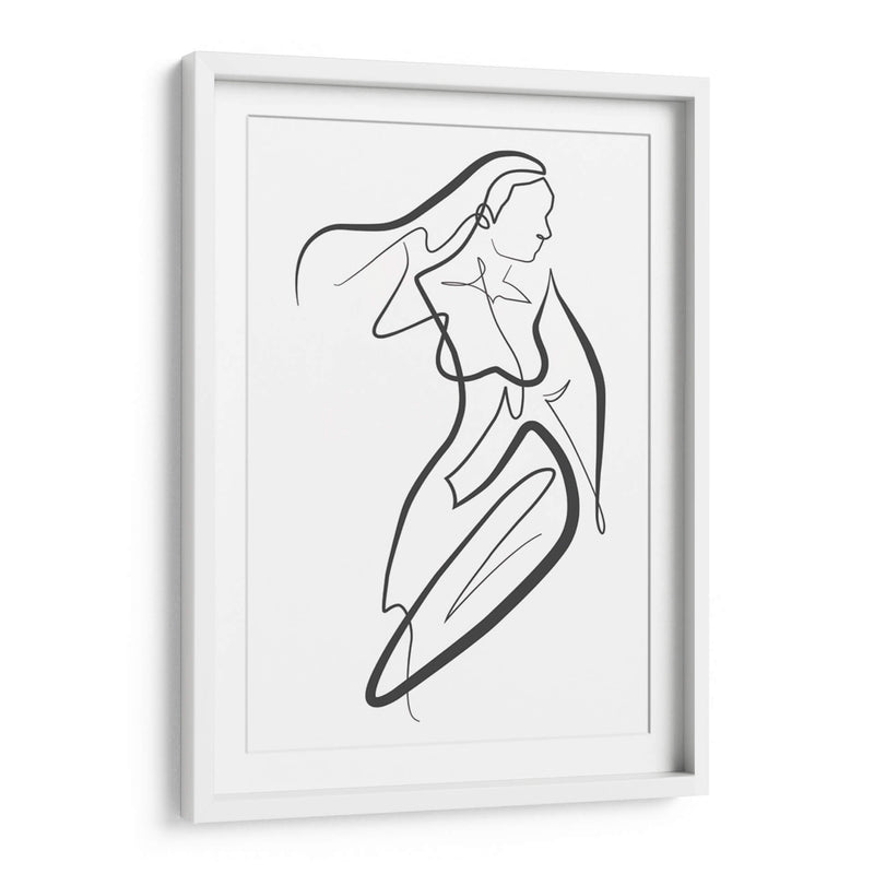 Sporty Girl - Grau Project | Cuadro decorativo de Canvas Lab