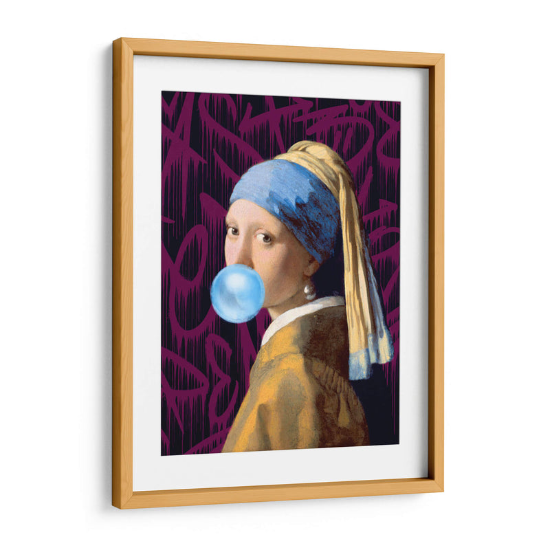 La Joven de la Perla Bubblegum - Fake Classics | Cuadro decorativo de Canvas Lab