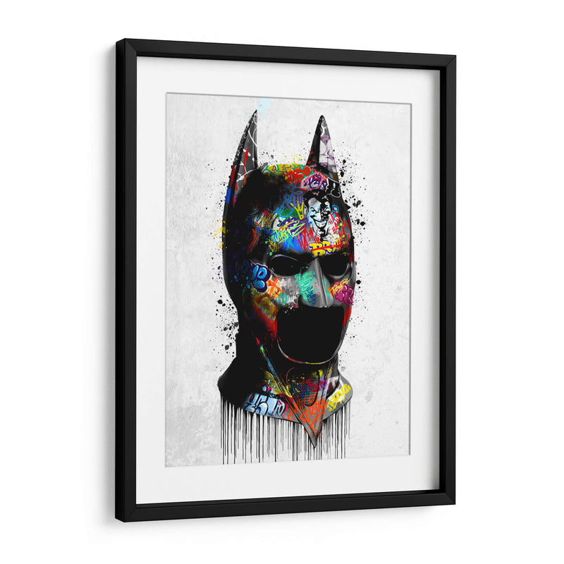 Batman Mask Graffiti - David Aste | Cuadro decorativo de Canvas Lab
