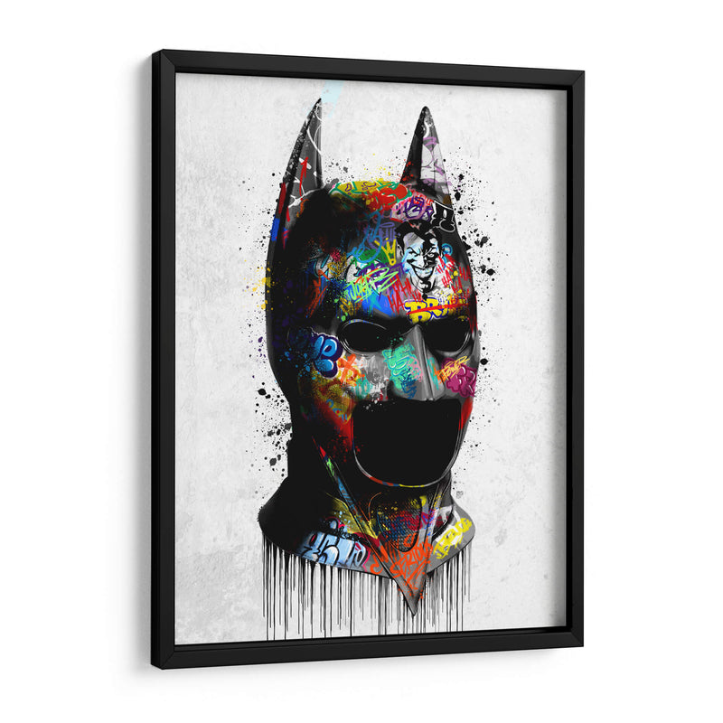 Batman Mask Graffiti - David Aste | Cuadro decorativo de Canvas Lab