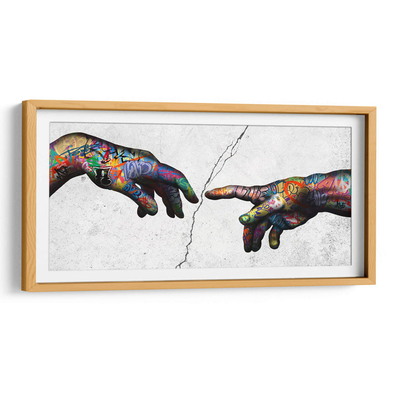Graffiti Hand Split - David Aste | Cuadro decorativo de Canvas Lab