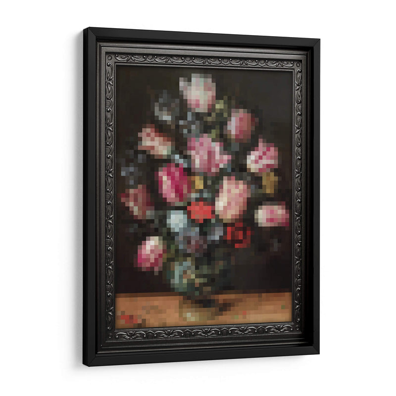 Flores pixeleadas - Nayeli Cabrera | Cuadro decorativo de Canvas Lab