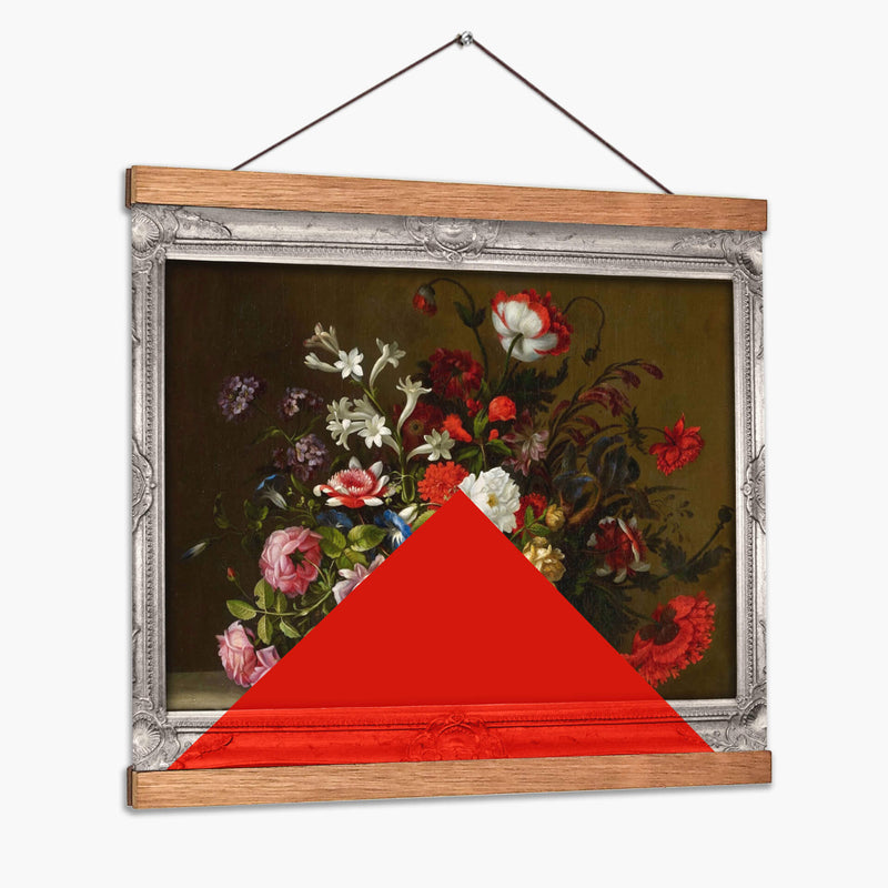 triángulo y flores - Nayeli Cabrera | Cuadro decorativo de Canvas Lab